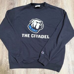 Champion Navy The Citadel Men's Crewneck Sweater